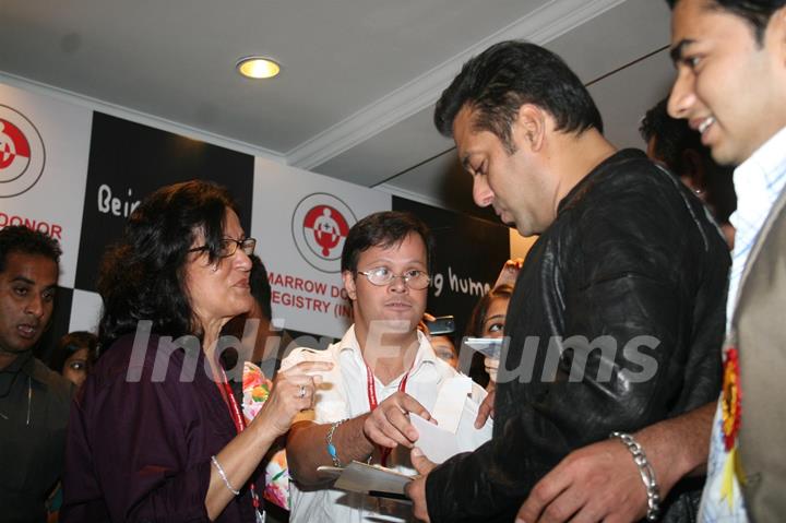 Salman Khan at the Human Marrow Donor press meet