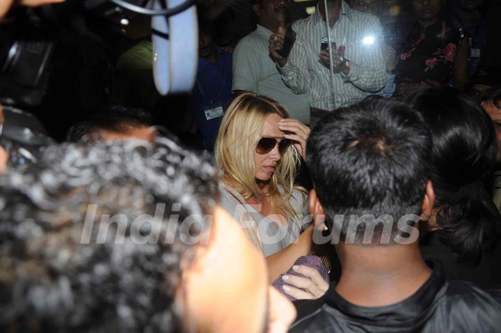 Bigg Boss Season 4: Pamela Anderson arrives at the Mumbai International Airport