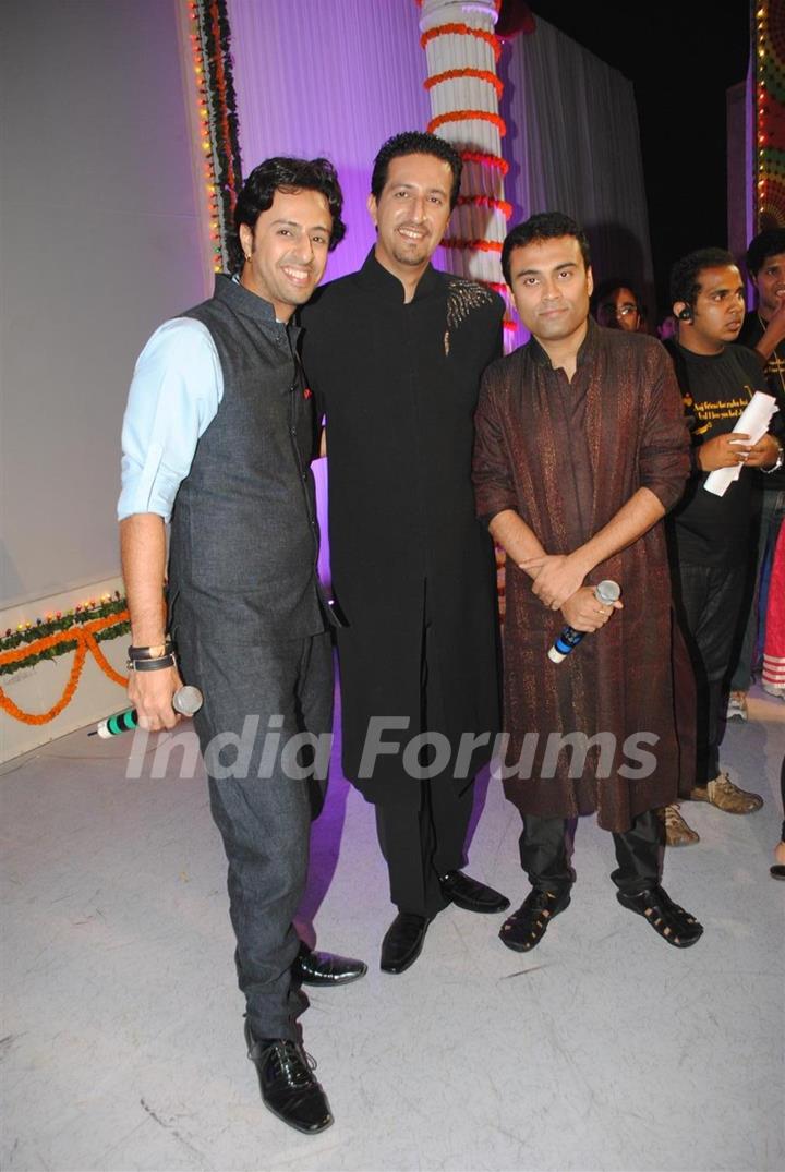 Salim and Sulaiman Merchant at Band Baaja Barat promotional musical event at Yashraj Studio