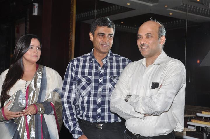 Sooraj Barjatya with Mohnish Behl in Launch of &quot;Isi Life Mein&quot; Film