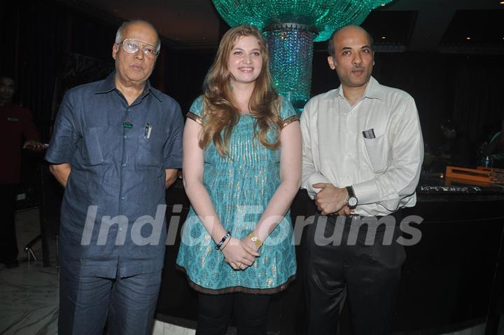 Sooraj Barjatya with Vidhi Kasliwal in Launch of &quot;Isi Life Mein&quot; Film