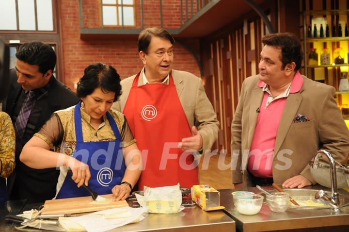 Rishi and Randhir Kapoor on tv show Master Chef India