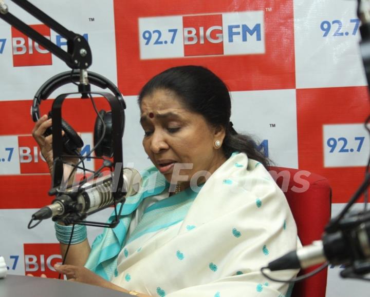 Asha Bhosle at the launch of saregam's Naina Lagai Ke' exclusively on 92.7 BIG FM