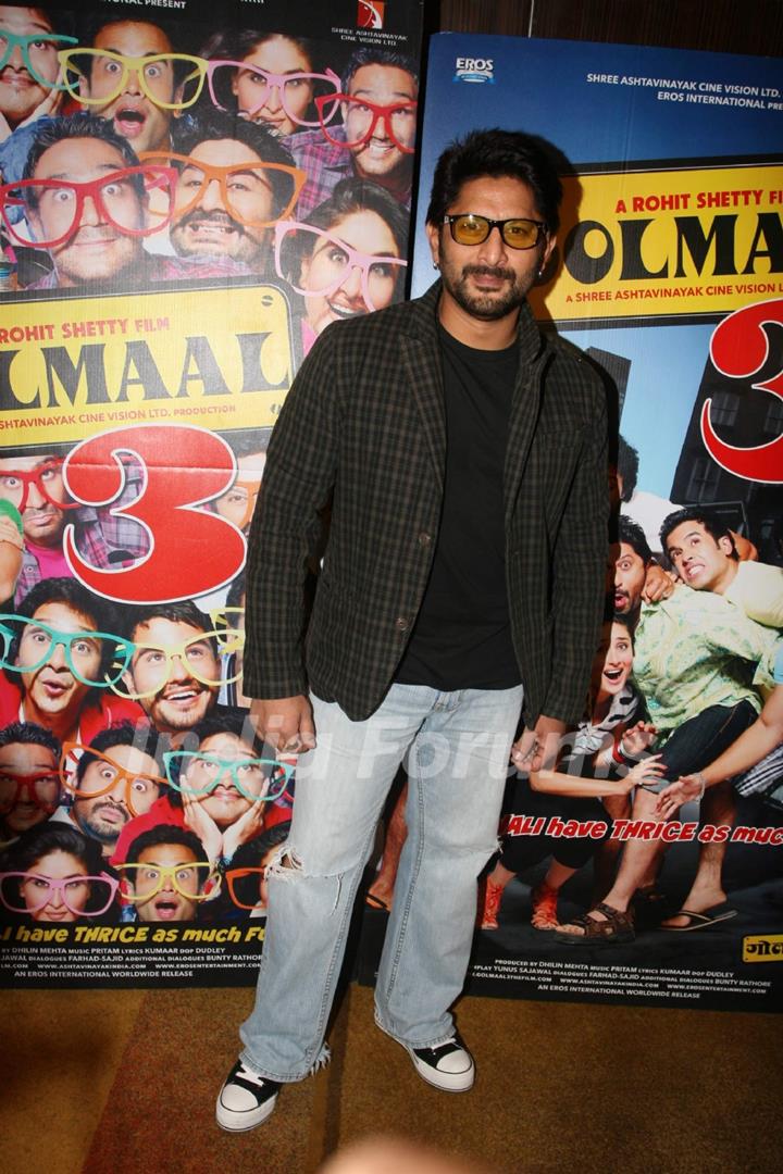 Arshad Warsi at Golmaal 3 success bash, Hyatt Regency