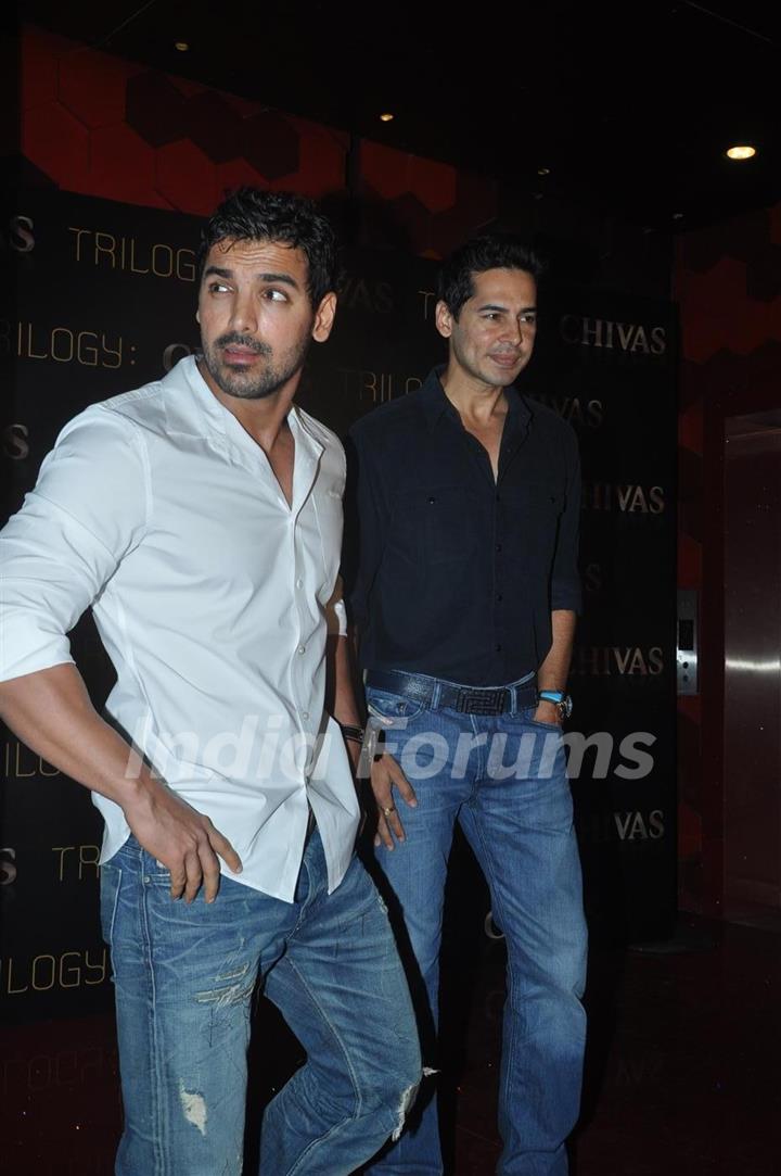 Dino Morea and John Abraham at Chivas Studio Spotlight event