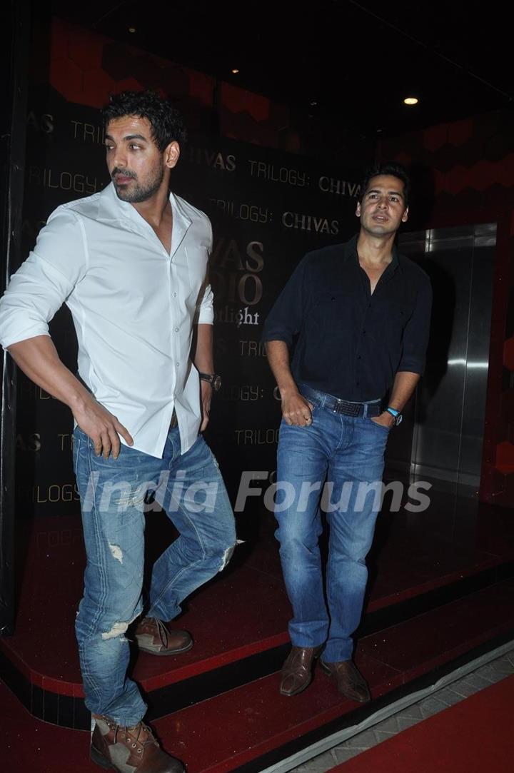 Dino Morea and John Abraham at Chivas Studio Spotlight event