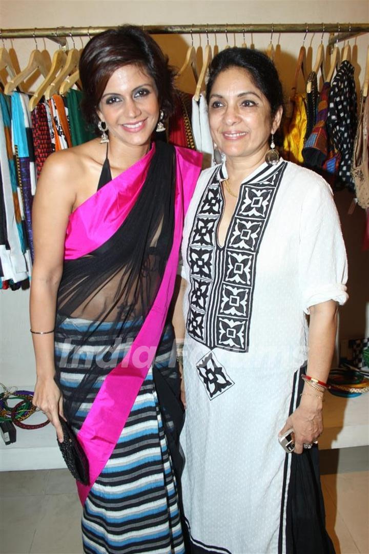 Mandira and Neena at inaguration of fashion designer Masaba Gupta's first standalone store''MASABA''