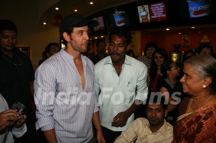 Hrithik Roshan at special show of Guzaarish for special kids and paraplegic patients at PVR Cinemas