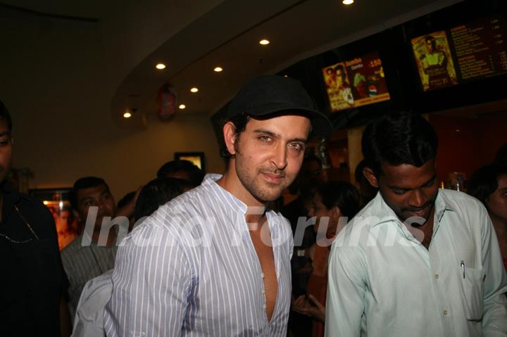 Hrithik Roshan at special show of Guzaarish for special kids and paraplegic patients at PVR Cinemas in Juhu, Mumbai