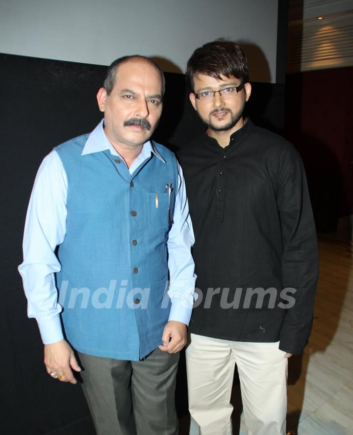 Rahoul Lohani and Muni Jha at Press meet of a new show ''Armanon Ka Balidaan- Aarakshan'' on Imagine