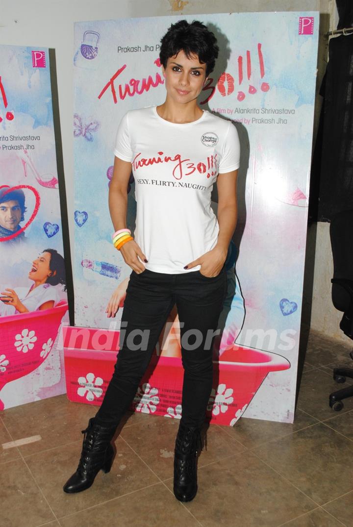 Gul Panag at the promotion of there movie turning 30 event