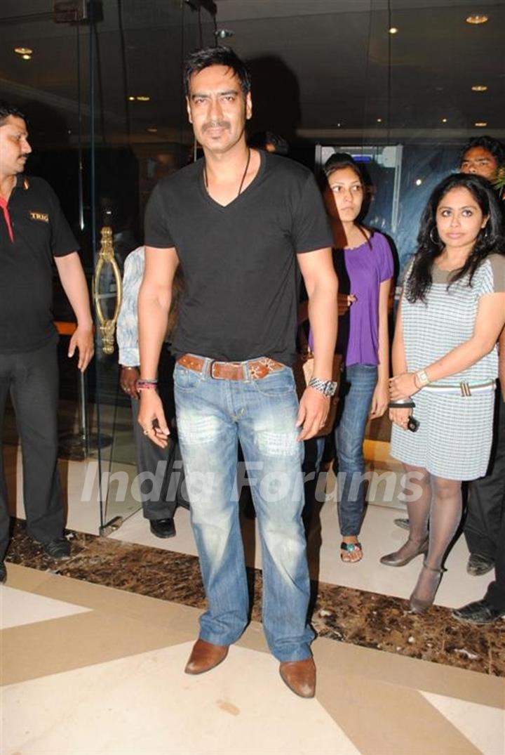 Ajay Devgan at Once Upon a Time film success bash at JW Marriott in Juhu, Mumbai