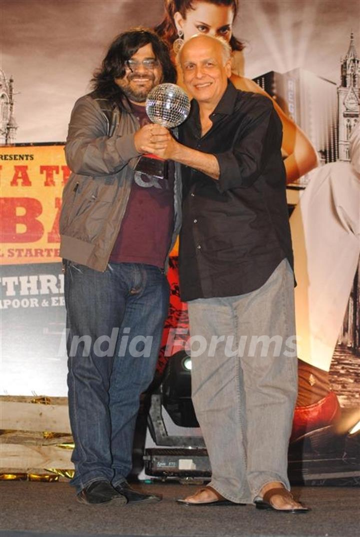 Mahesh Bhatt and Pritam at Once Upon a Time film success bash at JW Marriott in Juhu, Mumbai