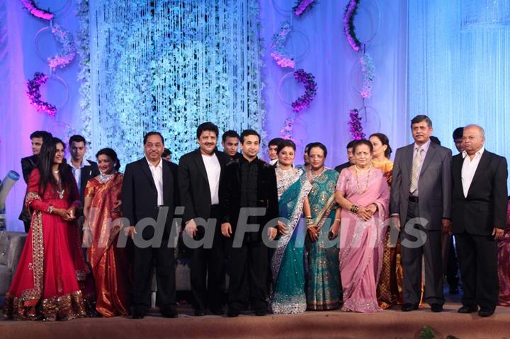 Udit Narayan at Nitish Rane's wedding reception at Mahalaxmi Race Course