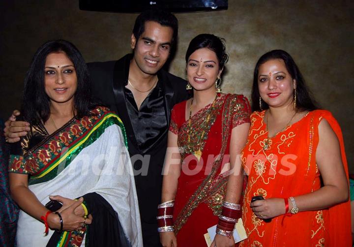 Rupali Ganguly and Surbhi Tiwari at Wedding celebration party of Sachal Tyagi & Jaya Binju