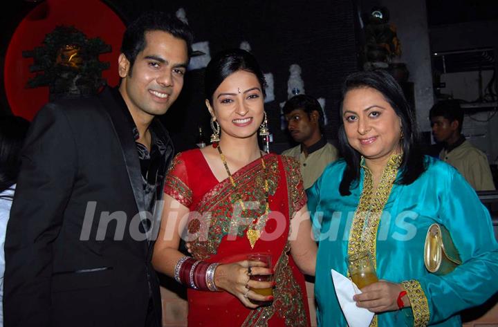 Renuka Israni at Wedding celebration party of Actor Sachal Tyagi & Actress Jaya Binju