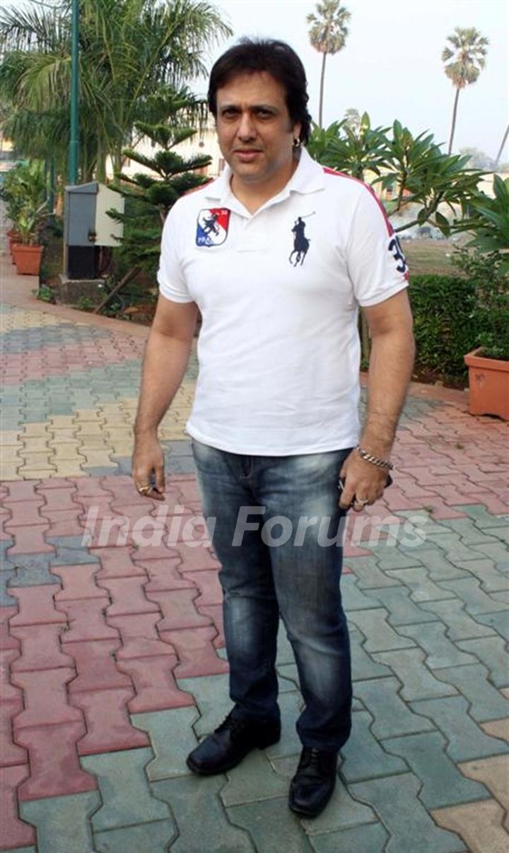 Govinda on the sets of Saas Bina Sasural