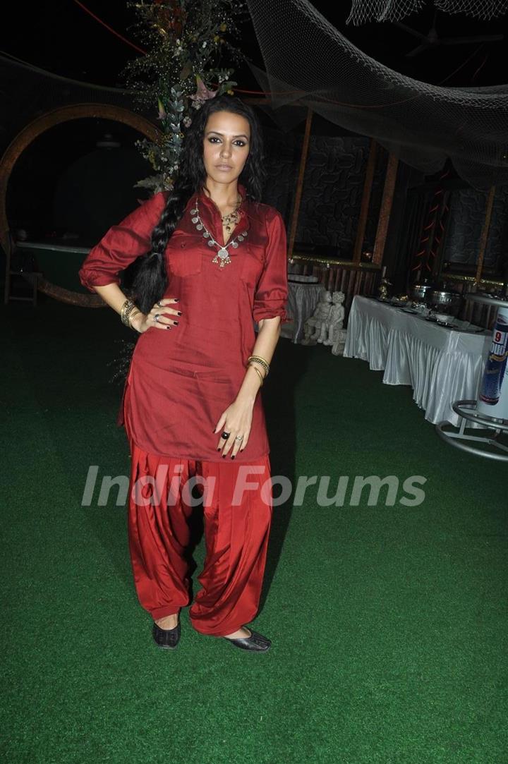 Neha Dhupia at Phas Gaye Re Obama promotion press meet