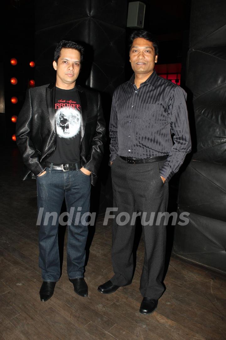 Producer Yash Patnaik with Aditya Shrivastav at the celebration party of Kaalo for winning the SA Ho
