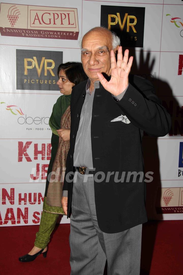 Yash Raj Chopra at Premier Of Film Khelein Hum Jee Jaan Sey