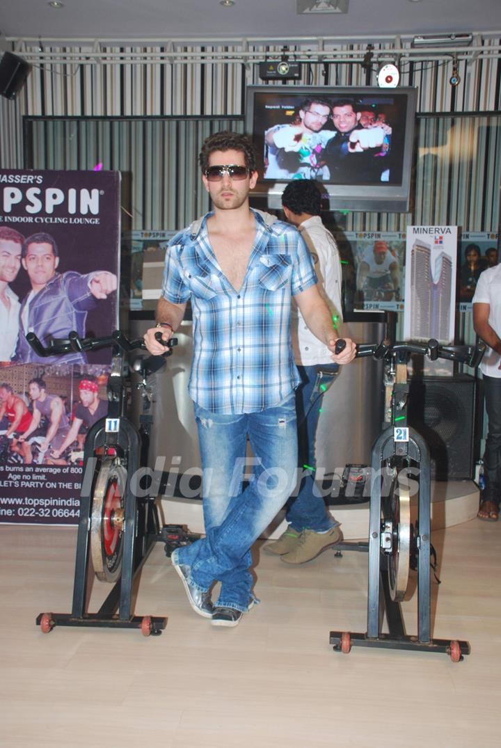 Neil launches Baqar's Top Spin Fitness studio at Napean Sea Road. .