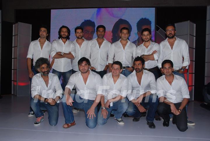 Salman Khan, Sohail Khan, Sunil Shetty & Ritesh Deshmukh grace CCL launch at Hyatt Regency, Mumbai. .