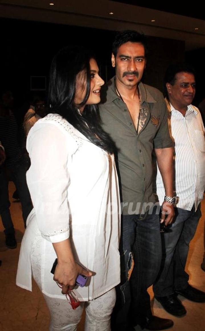 Kajol and Ajay Devgan at Music Release of Toonpoor Ka Sure Hero at Navotel Juhu