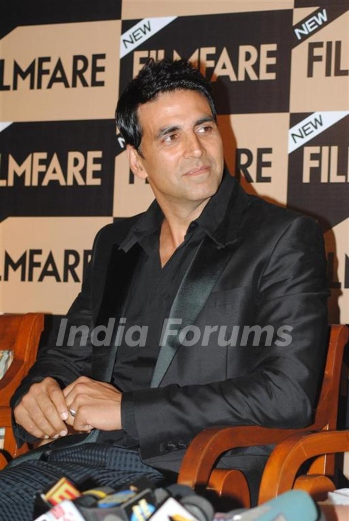 Akshay Kumar unveil Special Anniversay Issue 2010 of Filmfare Magazine at Enigma in Hotel JW Marriott in Juhu, Mumbai