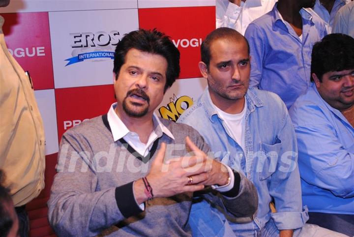 Anil Kapoor and Akshay Khanna at Promotion of ‘No Problem’ at the Provogue Studio, Mumbai