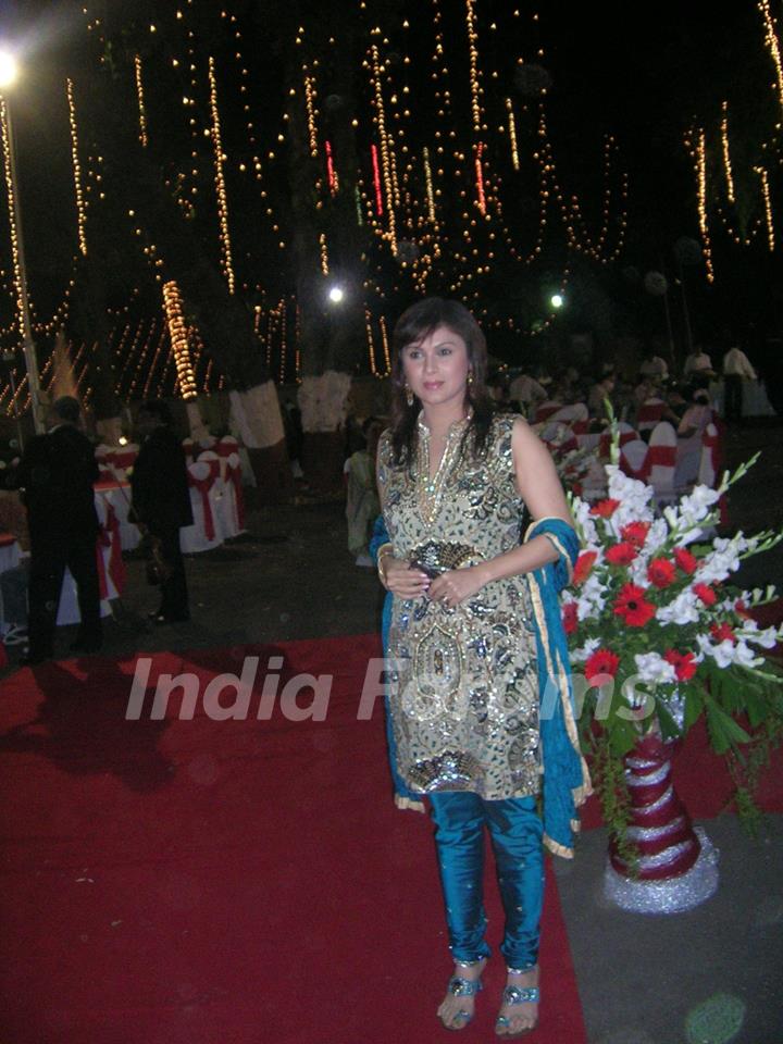 Rushali Arora at Rushad Rana Wedding Reception