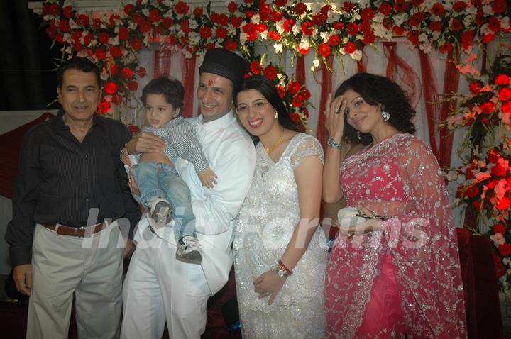 Tanaaz Irani at Rushad Rana's Wedding Reception Jogeshwari. .