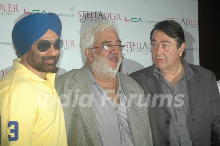 Sunny Deol and Randhir Kapoor at Stella Adler Studio launch at Novotel. .