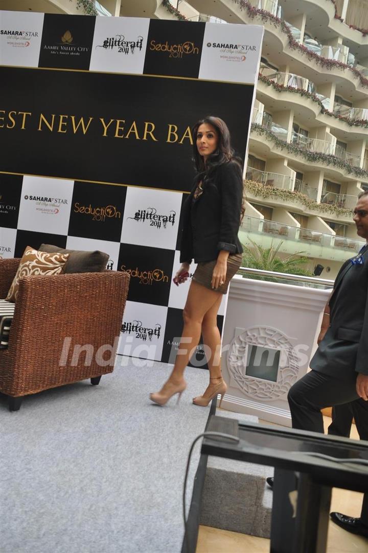 Malaika Arora Khan grace the Sahara Star New Year's bash announcement at the Sahara Star