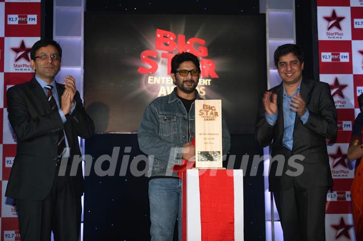 Arshad Warsi at the launch of Big Star Entertainment awards at Taj Bandra, Mumbai, Wed afternoona. .