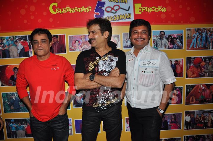 Sanjay Chhel, JD Majethia & Asit Kumarr Modi@ 500 episodes celebration party of TMKOC