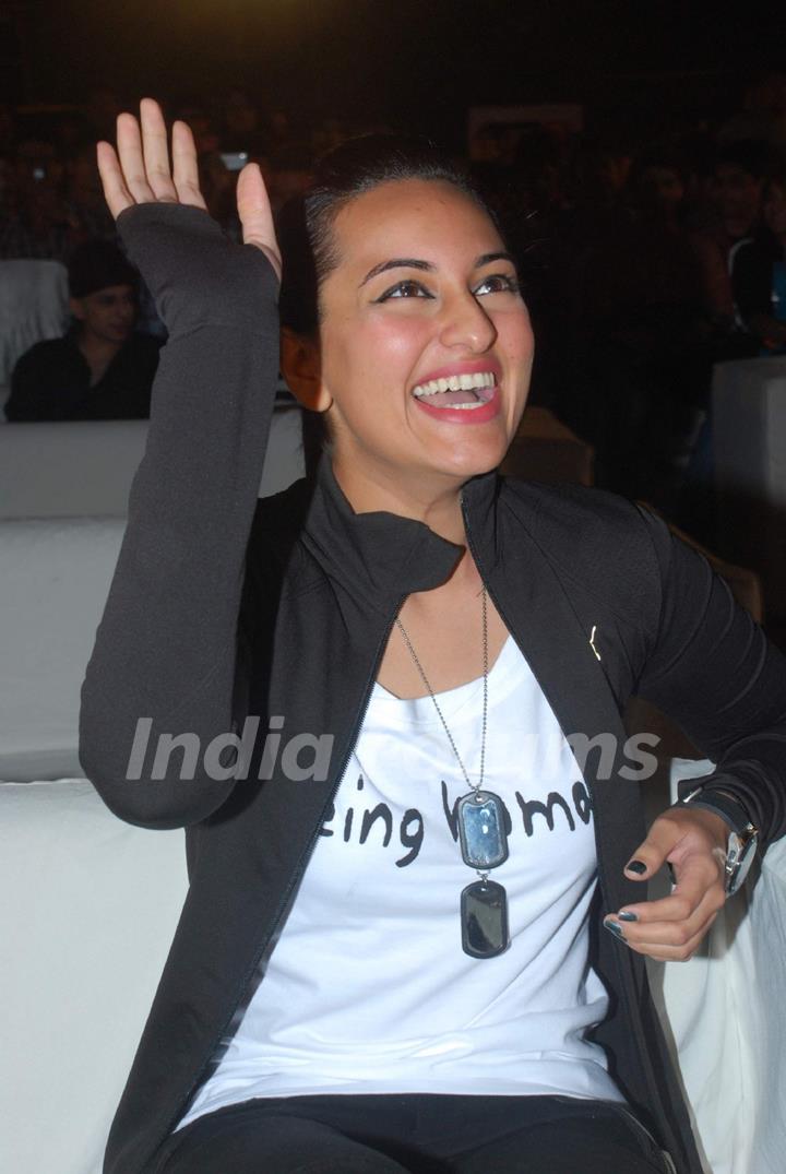 Sonakshi Sinha attends MMK College Akarshan fest at Tulip Star. .