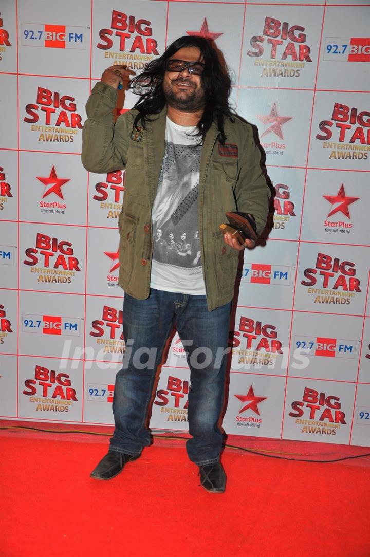 Pritam Chakraborty at the Big Star Entertainment Awards held at Bhavans College Grounds in Andheri