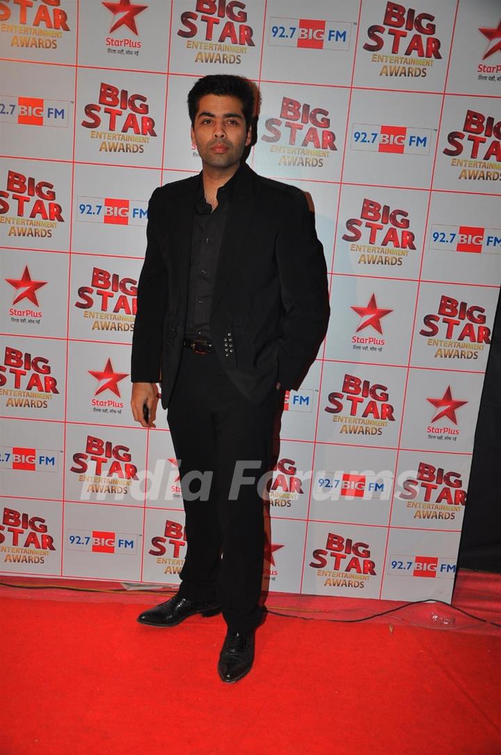 Karan Johar at the Big Star Entertainment Awards held at Bhavans College Grounds in Andheri, Mumbai