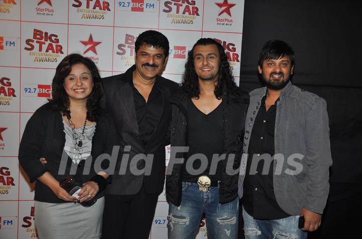 Bollywood celebrities at the Big Star Entertainment Awards held at Bhavans College Grounds in Andheri, Mumbai