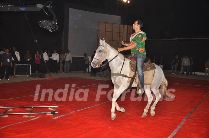 Akshay Kumar at the Big Star Entertainment Awards held at Bhavans College Grounds in Andheri, Mumbai