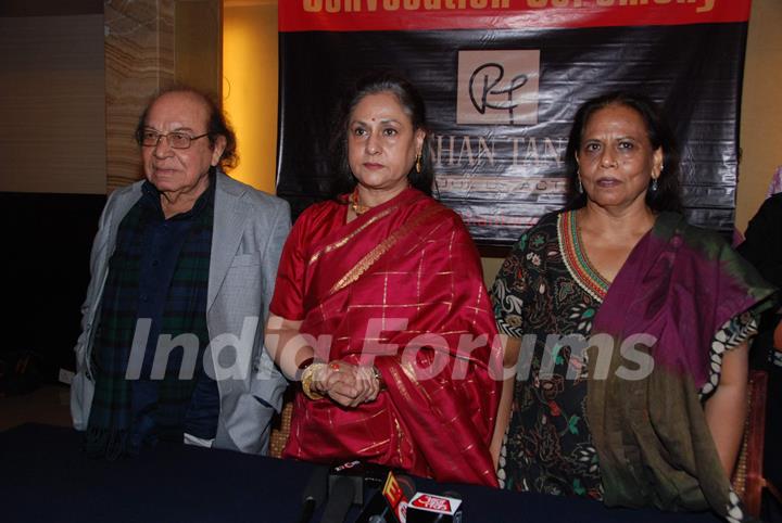Jaya Bachchan at Roshan Taneja's academy convocation ceremony at The Club. .