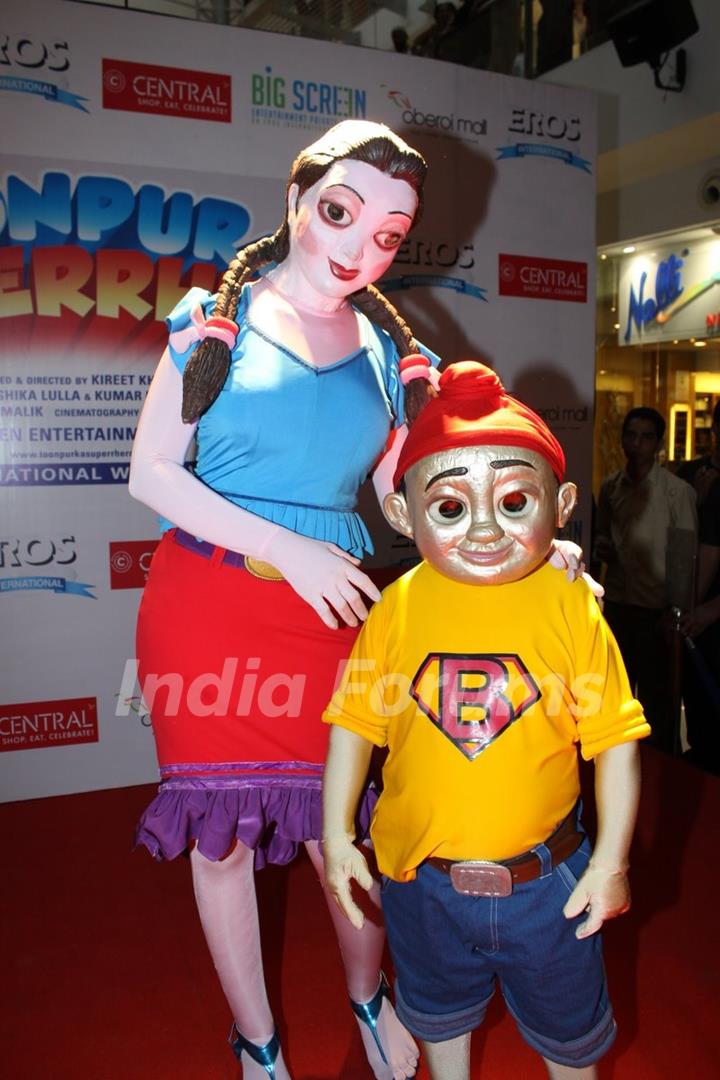 Promotion of movie  &quot;Toonpur Ka Super Hero&quot; at oberoi mall, Mumbai