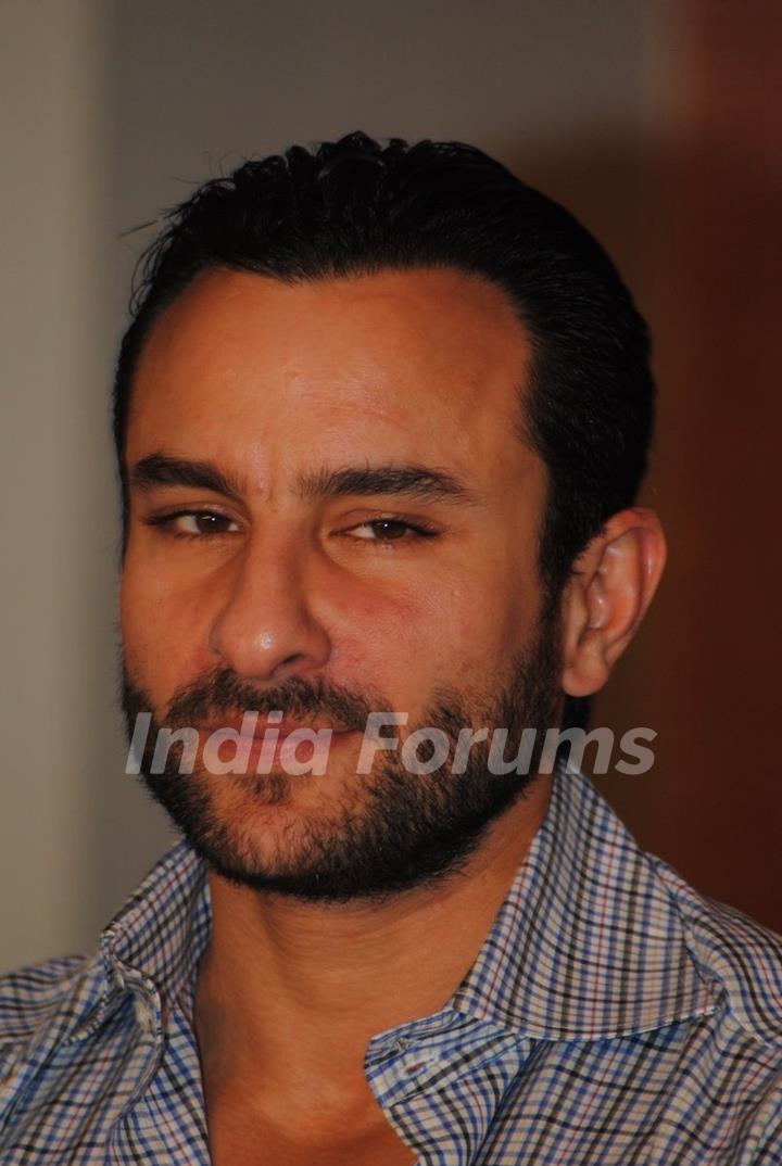 Saif Ali Khan at Press Conf. for the Prakash Jha's upcoming movie ''Aarakshan'' at Novatel, Mumbai