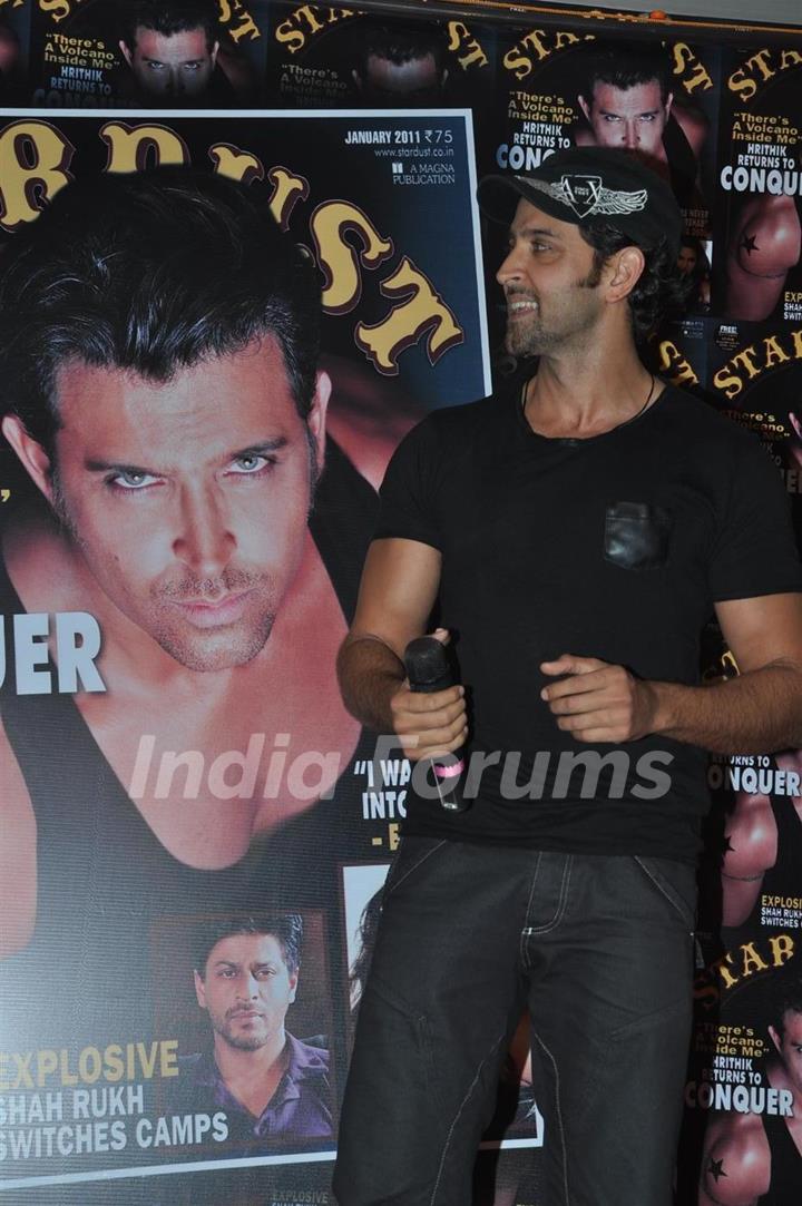 Hrithik Roshan launches Stardust New Year's issue at Cest La Vie