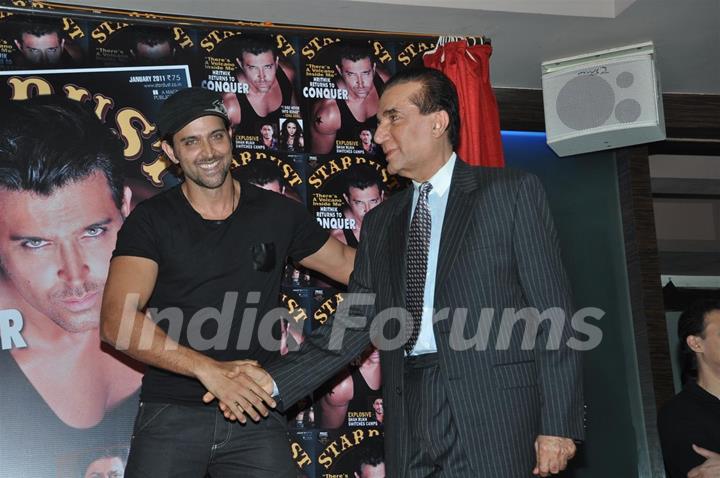 Hrithik Roshan launches Stardust New Year's issue at Cest La Vie