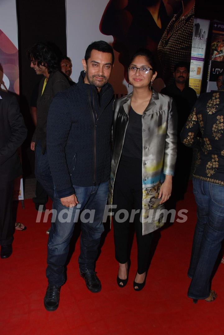 Aamir Khan with wife Kiran at No One Killed Jessica Premiere. .