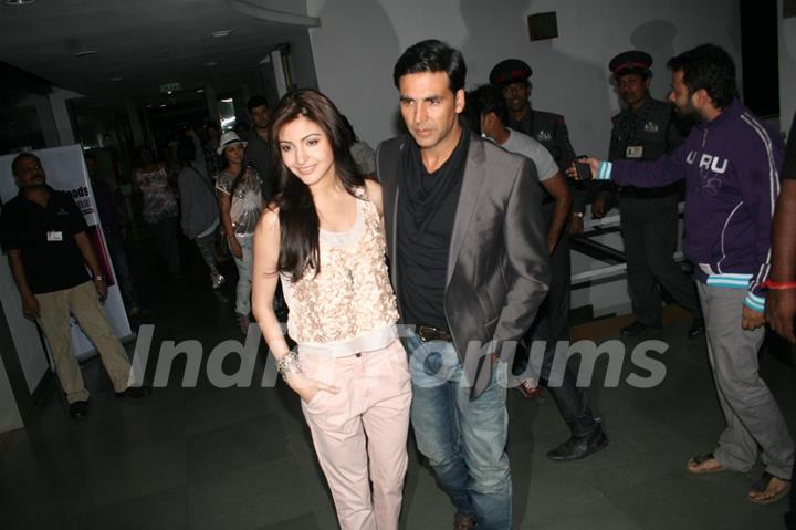 Akshay Kumar and Anushka Sharma at Music Release of film ‘Patiala House’ at whisting woods, film cit