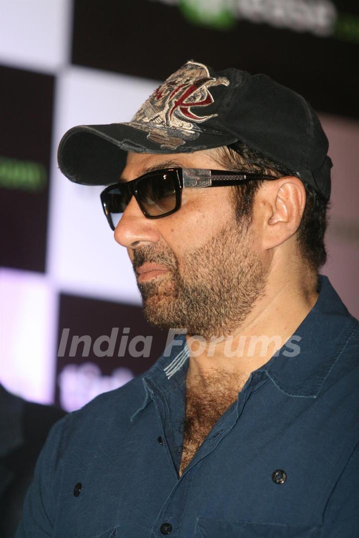 Sunny Deol launched Ajay Devgan's new online venture ticketplease.com at Hotel JW Marriott in Juhu,