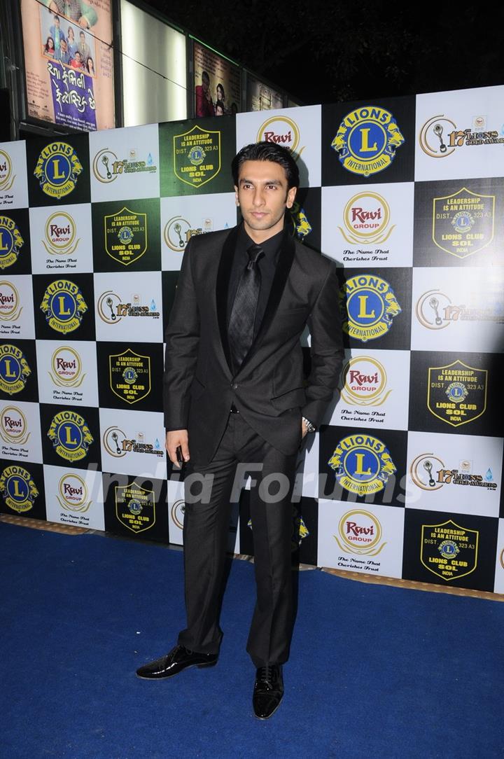 Ranveer Singh at 17th Lions Gold Awards