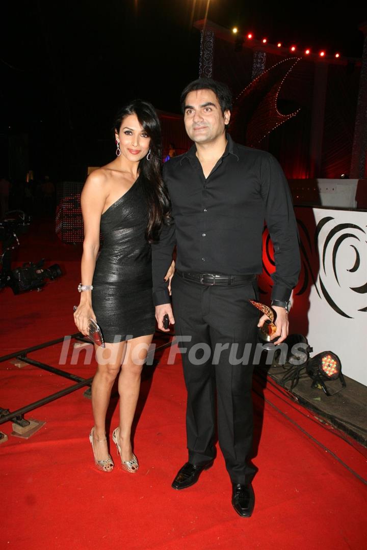 Arbaaz Khan and Malaika Arora Khan at 6th Apsara Awards Night at BKC, Mumbai